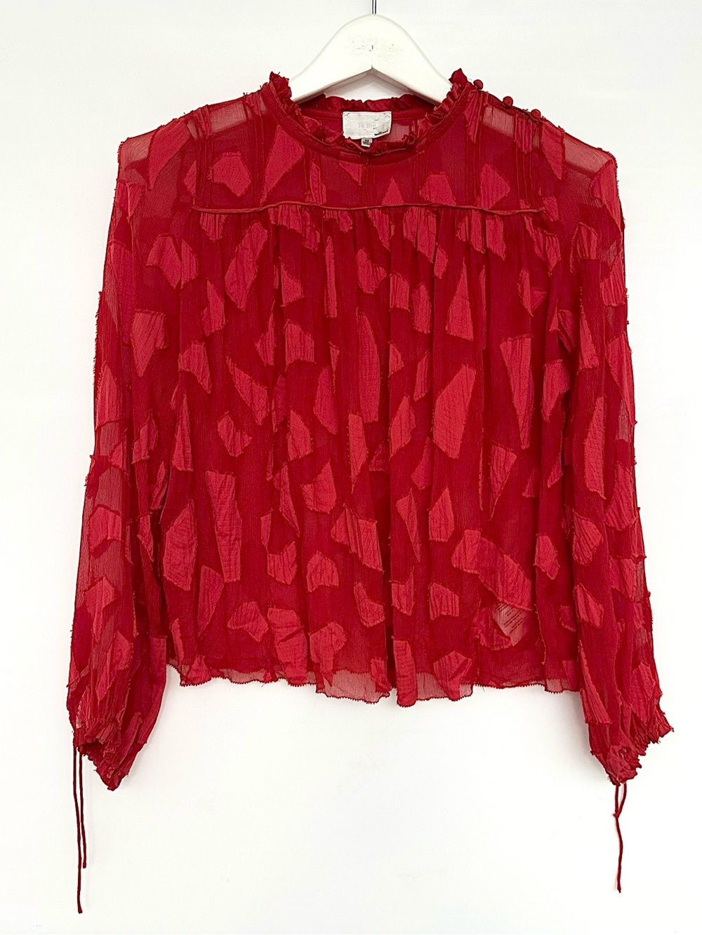 Wilfred Le fou SILK Red blouse